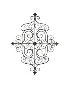 FLEUR-DE-LIS SCROLLWORK WALL PLAQUE